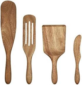 51218 As Shown 848052013698 Seen On Tv Wka Wood Spurtle Set Natural