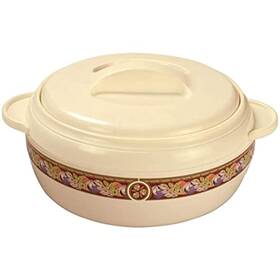 Asian 902330112069 Tabakh Karishma 8-liter Insulated Casserole Serving Bowl With Lid Food Warmer