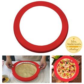 43767-1pc Atb 1 Pc Silicone Pie Crust Shield Baking Fits 9.5 Inch To 10 Reusable Pan Frozen Pizza