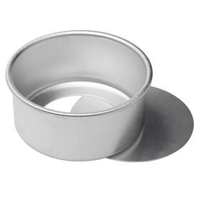 Ateco 014963120637 Aluminum Cake Pan With Removable Bottom 6 By 3-inch Round