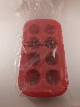 Avon 094000571295 Vtg 8 Cavity Brownie Lollipop Mold/pan Red New In Sealed Bag Avon 094000571295 Vtg 8 Cavity Brownie Lollipop Mold/pan Red New In Sealed Bag