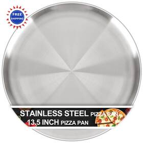 Awtbdp 13 Pan 1 Inch Stainless Steel Pizza Oven Non-stick Large Round Pans Durable