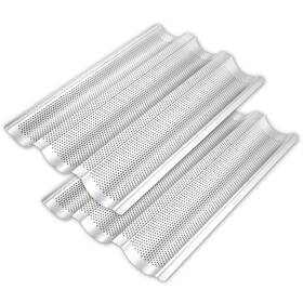 Ayccnh 779605202309 2 Pack Stainless Steel French Baguette Bread Pan Perforated Loaf Pans For Bak Ayccnh 779605202309 2 Pack Stainless Steel French Baguette Bread Pan Perforated Loaf Pans For Bak