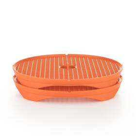 B Rner 018093937147 Crispymaker 2-piece Set/orange Microwave Chips Maker Crisp Chip Ma B Rner 018093937147 Crispymaker 2-piece Set/orange Microwave Chips Maker Crisp Chip Ma