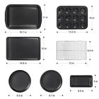 B0785sp4zx Kootek Bakeware Set Piece Heavyweight Carbon Steel With 689198195059
