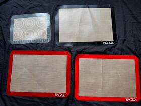 Sbm-o1 Bagail Silicone Baking Mat Set Of 4 Mats Cookie Sheet Non-stick Ma