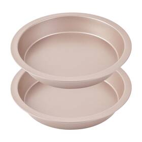 Bakeley 772060235202 8-inch Round Cake Pan Set Of 2 Nonstick 8 Inch For Baking Champagn