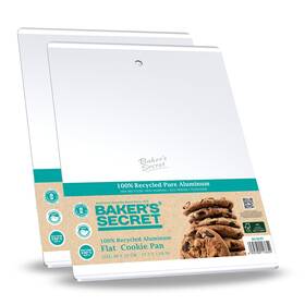 Bakers Secret 935780114101 2pcs Large Flat Cookie Sheet 18 Inch X 14 Aluminum Baking Extra Thic Bakers Secret 935780114101 2pcs Large Flat Cookie Sheet 18 Inch X 14 Aluminum Baking Extra Thic