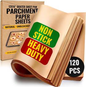 Bakers Signature 313113511524 Parchment Paper Sheets For Baking 12x16 In 120 Pcs By Precu Bakers Signature 313113511524 Parchment Paper Sheets For Baking 12x16 In 120 Pcs By Precu