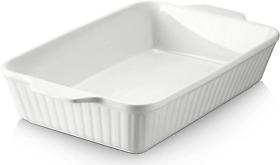 Baking Dish 13inch Lasagna Pan Large And Deep Rectangular With Handles