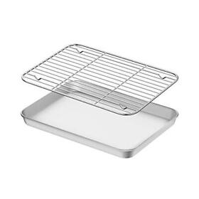 Baking Sheet With Rack Set 2 Pans Racks Wildone Stainless Steel Cookie Sh