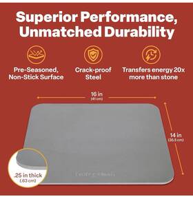 3424321 Baking Steel - The Original Ultra Conductive Pizza Stone 14 Inch X16 X1/4 Or 3424321 Baking Steel - The Original Ultra Conductive Pizza Stone 14 Inch X16 X1/4 Or