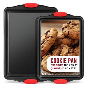 Bakken- Swiss 850045904470 2 Piece Set Nonstick Carbon Steel Oven Bakeware -professional Quality Kitchen