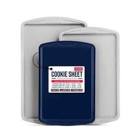 Bakken- Swiss 850053769146 Cookie Sheet 3 Piece Set - Non-stick Stackable Baking Pans Del