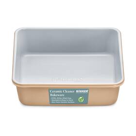 Bakken- Swiss 850053769658 Bakkenmaster Ceramic Non-stick Square Cake Pan - Heavy-duty Aluminized Steel Bakken- Swiss 850053769658 Bakkenmaster Ceramic Non-stick Square Cake Pan - Heavy-duty Aluminized Steel