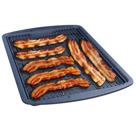 Bkbkstrckblu4 Bakken- Swiss Cookie Sheet With Wire Rack Set 2-piece Nonstick Blue Marble Carbon Steel Pa