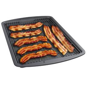 Bkbkstrckgry1 Bakken- Swiss Cookie Sheet With Wire Rack Set 2-piece Nonstick Gray Carbon Pack Of 2