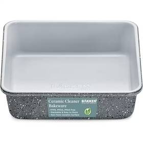 Bakkenmaster 445019458412 1-piece Square Cake Pan - Aluminized Steel Ceramic Non-stick Coating Marble