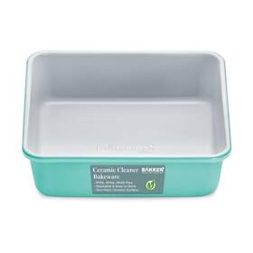 Bakkenmaster 850053769702 Square Cake Pan - Aluminized Steel Ceramic Non-stick Coating Non- Ideal Si