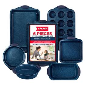 Bakkenmaster 850059994337 Bakken Kitchen Baking Pan Set - Nonstick Coating Carbon Steel Bakeware Sets