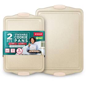 Bakkenmaster 850059994788 Bakken Kitchen Baking Pans - Medium 15.15 10.03 Inch And Large 17.1 X 11.8 Bakkenmaster 850059994788 Bakken Kitchen Baking Pans - Medium 15.15 10.03 Inch And Large 17.1 X 11.8