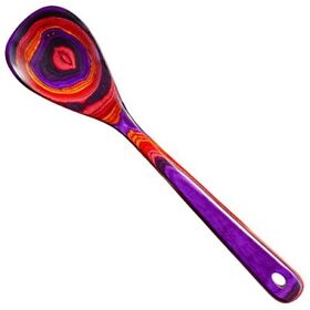 Baltique Waikiki Collection 12-1/2inch Wooden Cooking Spoon Safe For Nonstick