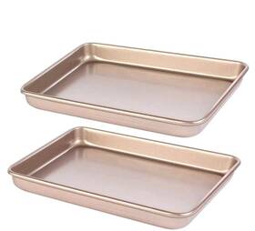 Barlket 408312282945 Baking Sheet 9x11 Inch 2-pack Heavy Duty Nonstick Pans Carbon