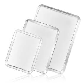 Bastwe 650226844430 Cookie Sheet Baking Set Of 3 Commercial Grade Stainless Steel Pa