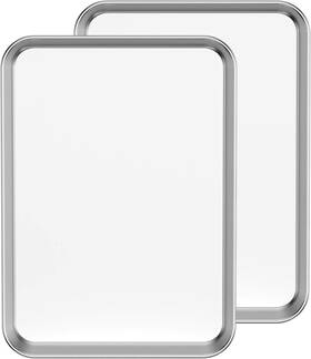 Bastwe 744759441003 Baking Sheet Set Of 2 18 Inch Commercial Grade Stainless Steel Pa