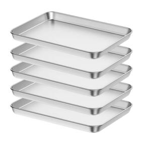 Bastwe 886269042520 Baking Sheet Set Of 5 18 Inch Commercial Stainless Steel Pan Profess