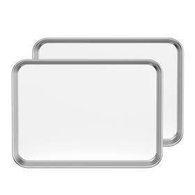 Bastwe 886269046573 Baking Sheet Set Of 2 Stainless Steel 2-piece Cookie Toaster Oven Pan Rectangle