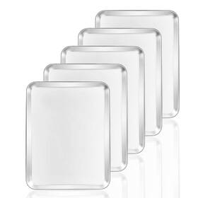 Vbastwe027 Bastwe Baking Sheets 5 Pieces Cookie Set Of Stainless Steel Pans To