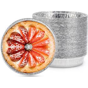 Beasea 701822767194 6 Inch 50 Pack Pie Tin Disposable Tart Pans Mini Aluminum Foil Tins Plat