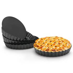 Bcus520219 Beasea Best 6 Inch Tart Pan 4pcs Small Pie Pans Removable Bottom Mini Non Stick
