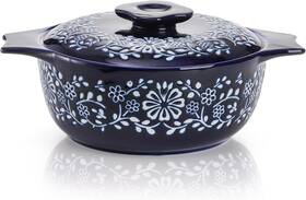 Bekith 744110571257 Casserole Dish With Lid Ceramic For Oven 2.6-quart Roun