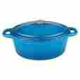 Berghoff Neo Cast Iron Covered Casserole Blue 8 Qt 5413821045627