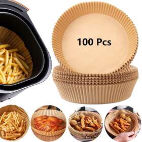 Jr9368 Best Choice Round Air Fryer Liner For Microwave Oven Steamer Cooker Disposable Cooking Sheet