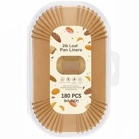 Bestwell 797507348642 Loaf Pan Liners For Baking Bread 9x5 Inch - 180 Pcs Non-stick 9x5inch-2lb