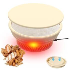 Bicheng Inc 763591182646 Heated Banneton Bread Proofing Basket 9 Inch Foldable Multifunctional