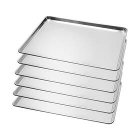 Bieama Lp-1/1 6 Pack Full Size Baking Sheet Pan Aluminum Commercial For Oven Freezer Ba