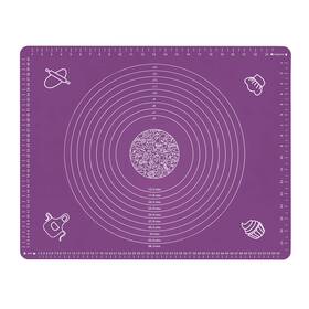 Bjgxfmq 805303435388 Silicone Baking Mat For Rolling Pastry Dough With Measurements 25.6 X 17.7 Bp