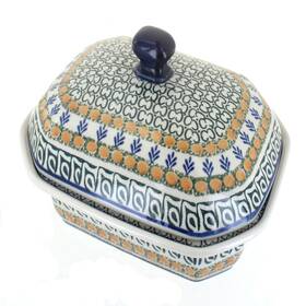 B003bpbse8 Blue Rose Pottery Polish - Green Herb Garden Medium Covered