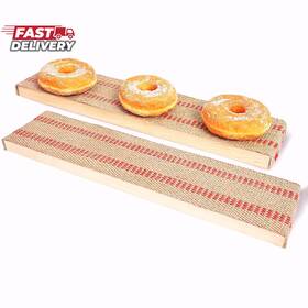Bb-001 Bompro 1 Pair Bagel Boards For Baking Bagels Cedar And Burlap Red Bb-001 Bompro 1 Pair Bagel Boards For Baking Bagels Cedar And Burlap Red