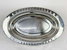 5688-n Bon Chef 5688 Metal Oval Design Arches Food Pan/serving Dish