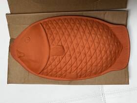 02-118 Boston Warehouse Terra Cotta Roaster 3 Quart 4-6lbs Capacity 14.5 Inch L