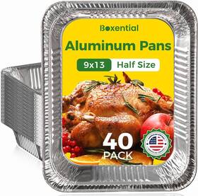 Bxapan91340p Boxential 313091755743 9x13 Aluminum Pans 40 Pack Extra Heavy Duty Half Size Disposable Foi Bxapan91340p Boxential 313091755743 9x13 Aluminum Pans 40 Pack Extra Heavy Duty Half Size Disposable Foi