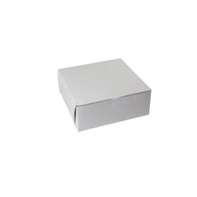 Boxit 719650120296 10 X 4 White Lock Corner Bakery Box 100 Per Case