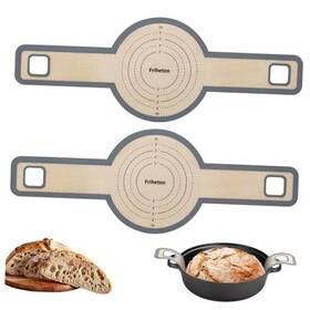 Usbm-f-gr02 Boyu Sourdough Silicone Bread Sling - Non-stick And Easy Clean Gray 2