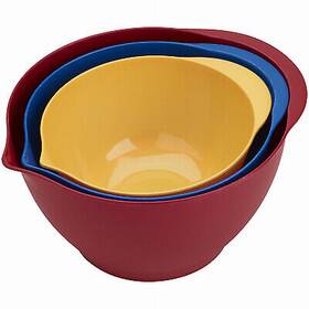 11620 Bradshaw International 3-pc. Plastic Mixing Bowl Set