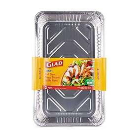 Bb21178 Brand Buzz Consumer Products Disposable Aluminum Full Size Deep 2 Count Steam Table Pans